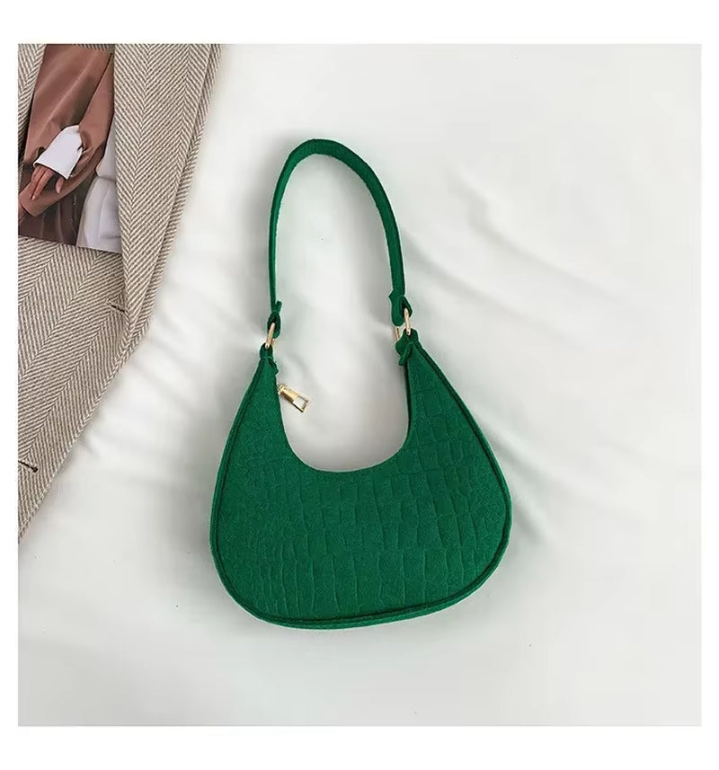 Mini Temperament Ladies Bag 2025 Trend Korean Version of the Summer New Stone Pattern Underarm Bag Casual Shoulder Handbag