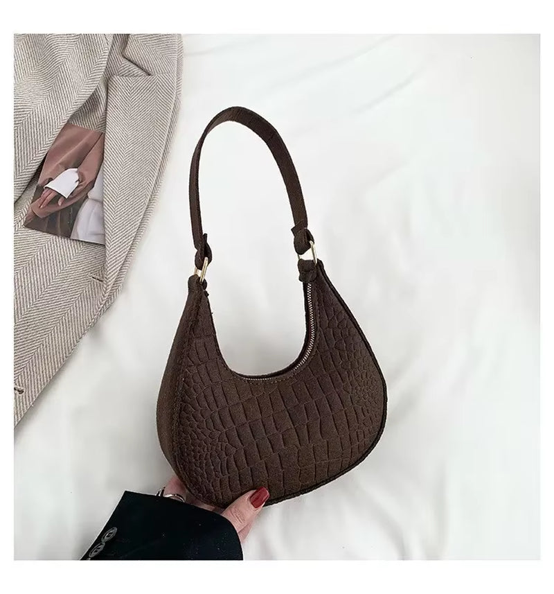 Mini Temperament Ladies Bag 2025 Trend Korean Version of the Summer New Stone Pattern Underarm Bag Casual Shoulder Handbag