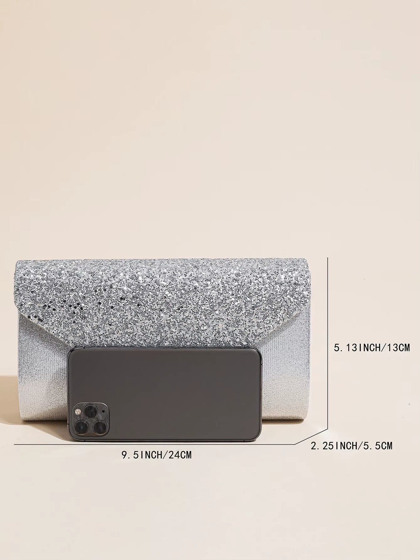 Women Evening Envelope Handbag Prom Sequin Clutch Purse Chain Shoulder Cross Body Bag for Party